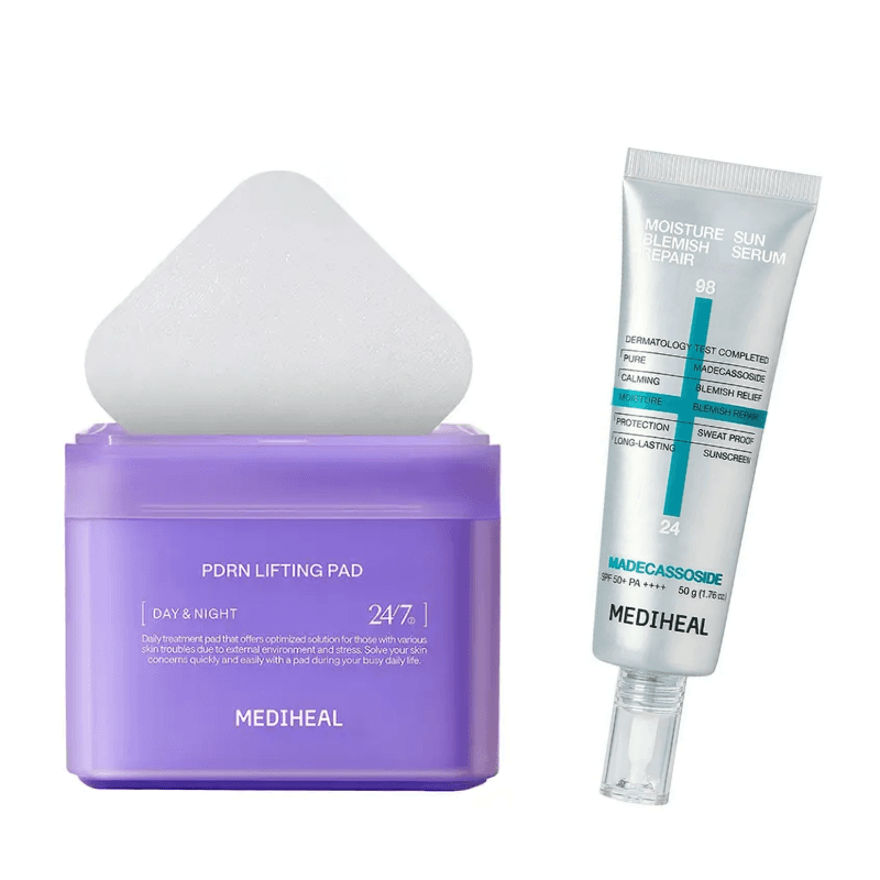 Madecassoside Moisture Sun Serum & PDRN Lifting Pad